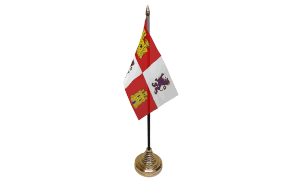 Castile and Leon Table Flags